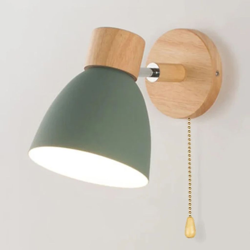 Scandinavian Wooden Wall Light Sconce - Tegulane Global