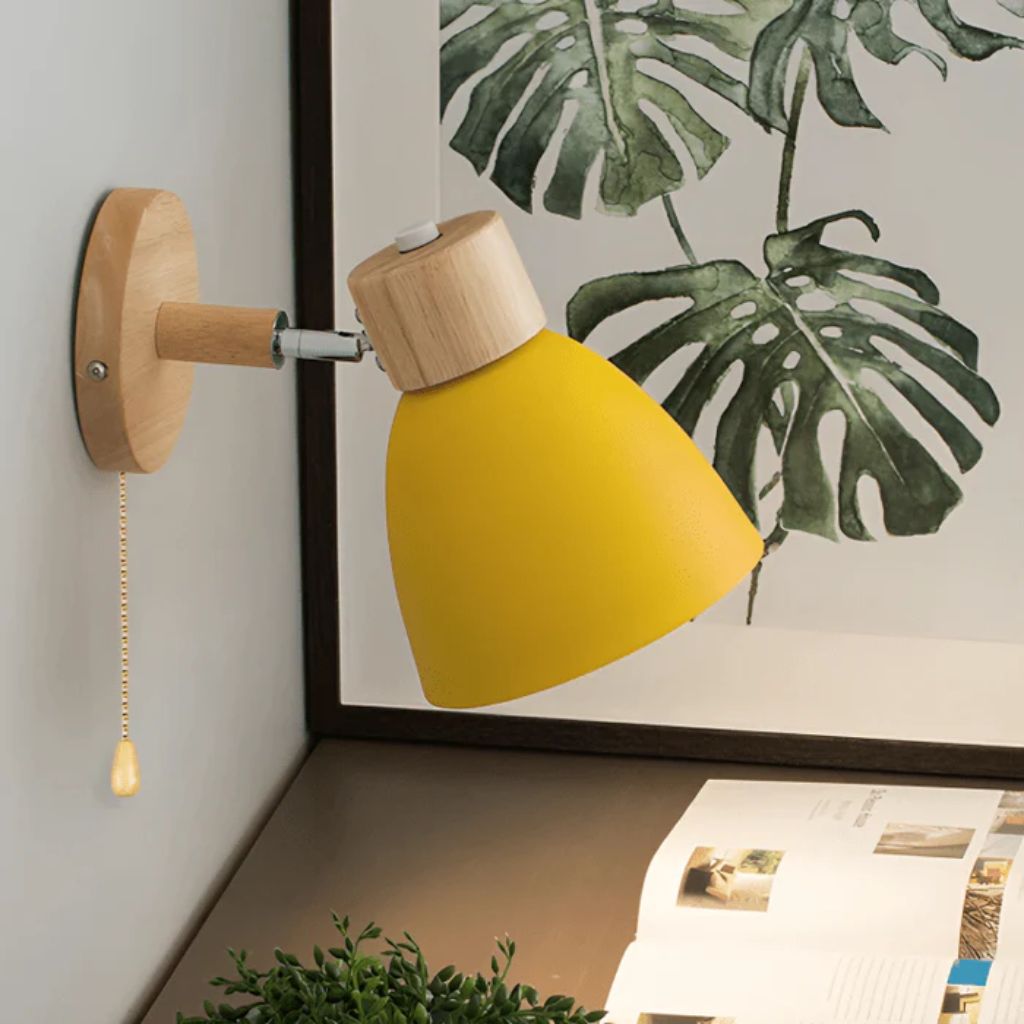 Scandinavian Wooden Wall Light Sconce - Tegulane Global
