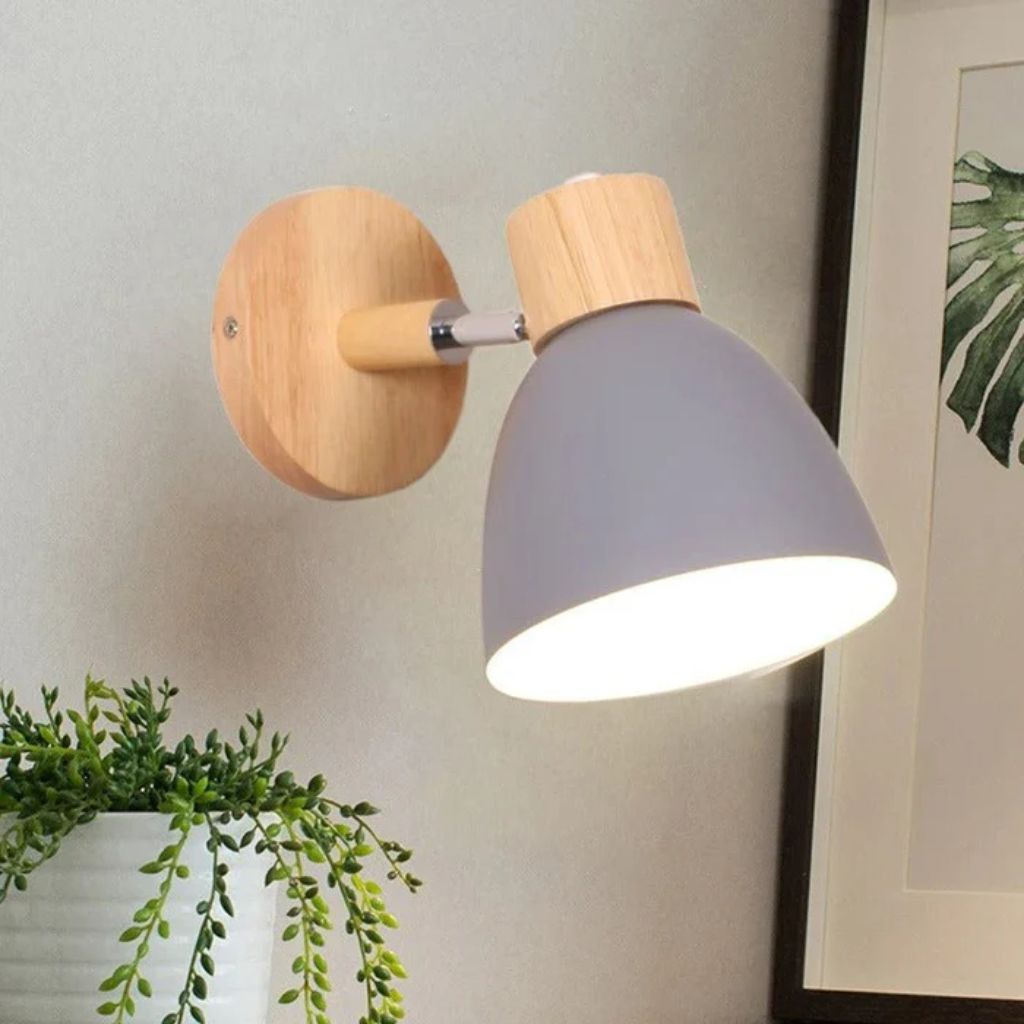Scandinavian Wooden Wall Light Sconce - Tegulane Global