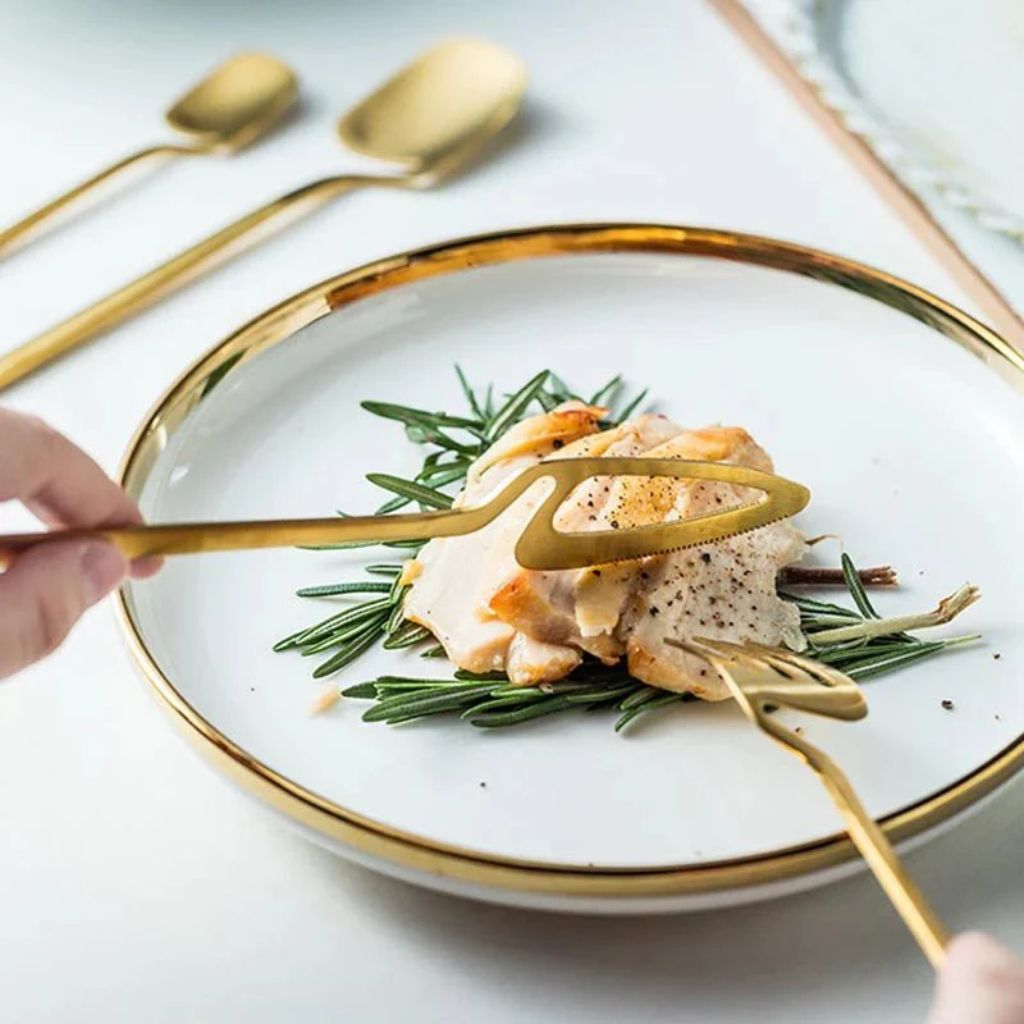 Skeleton Cutlery Set – Luxe Stainless Steel with Bold Contemporary Design - Tegulane Global