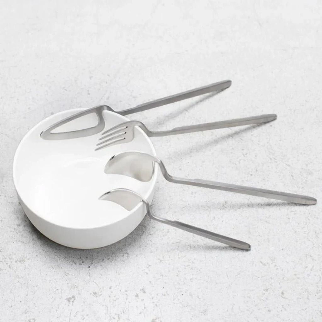Skeleton Cutlery Set – Luxe Stainless Steel with Bold Contemporary Design - Tegulane Global