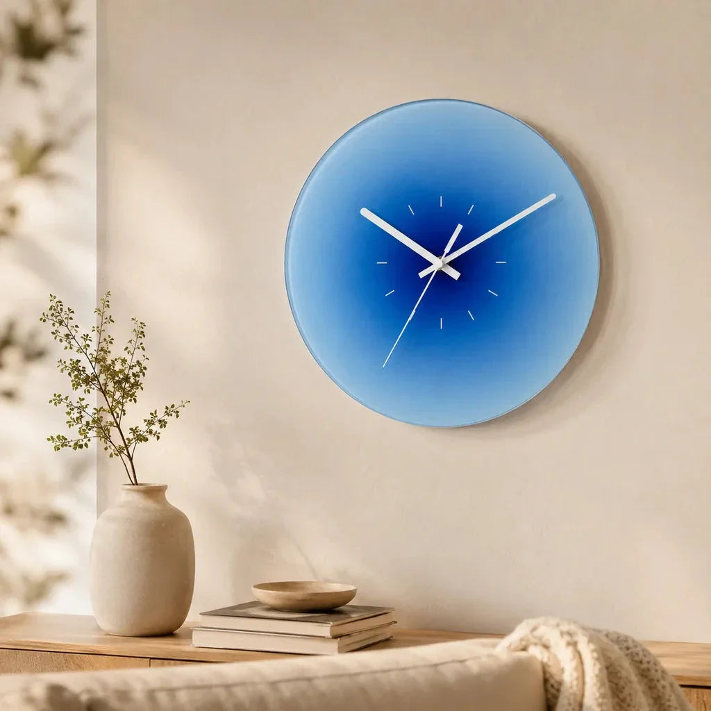 SkyGlow Sky-Inspired Glass Wall Clock - Tegulane Global