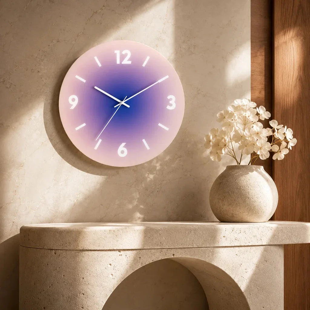 SkyGlow Sky-Inspired Glass Wall Clock - Tegulane Global