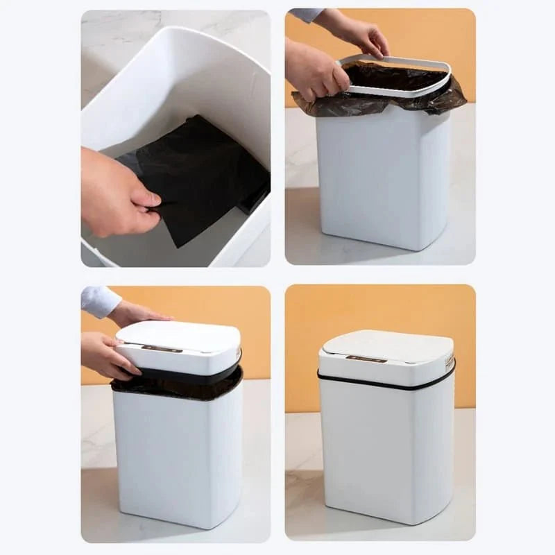 SmartWaste 15L - Automatic Sensor Trash Bin for Bathroom and Kitchen - Tegulane Global