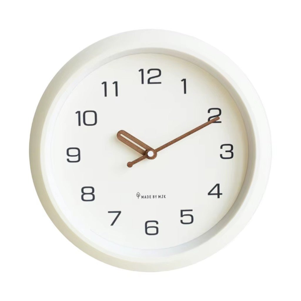 SoftOrb Scandinavian Cream Silent Wall Clock - Tegulane Global