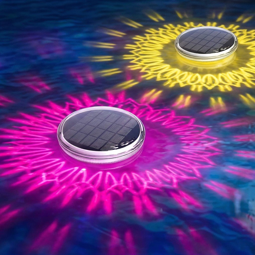 Solar Colorful LED Floating Pool Lights With Remote Control - Tegulane Global