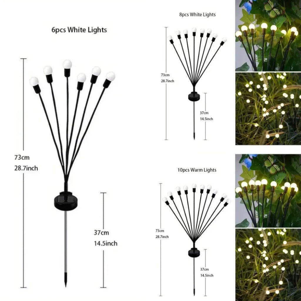 Solar Firefly Garden Light IP65 Waterproof Stake Lamp Outdoor Light - Tegulane Global