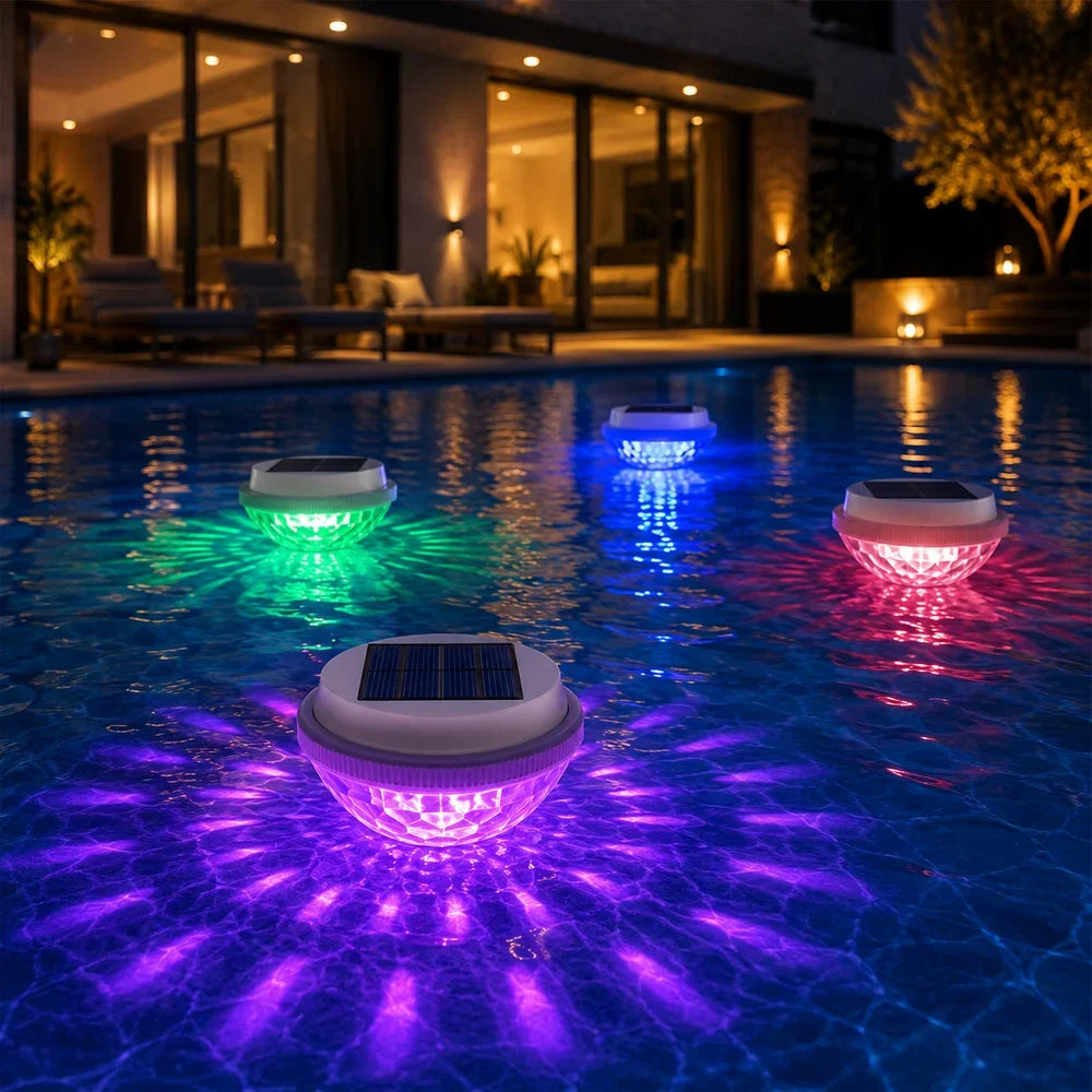 Solar Floating Pool Light RGB IP65 Waterproof Colour Changing Lamp - Tegulane Global
