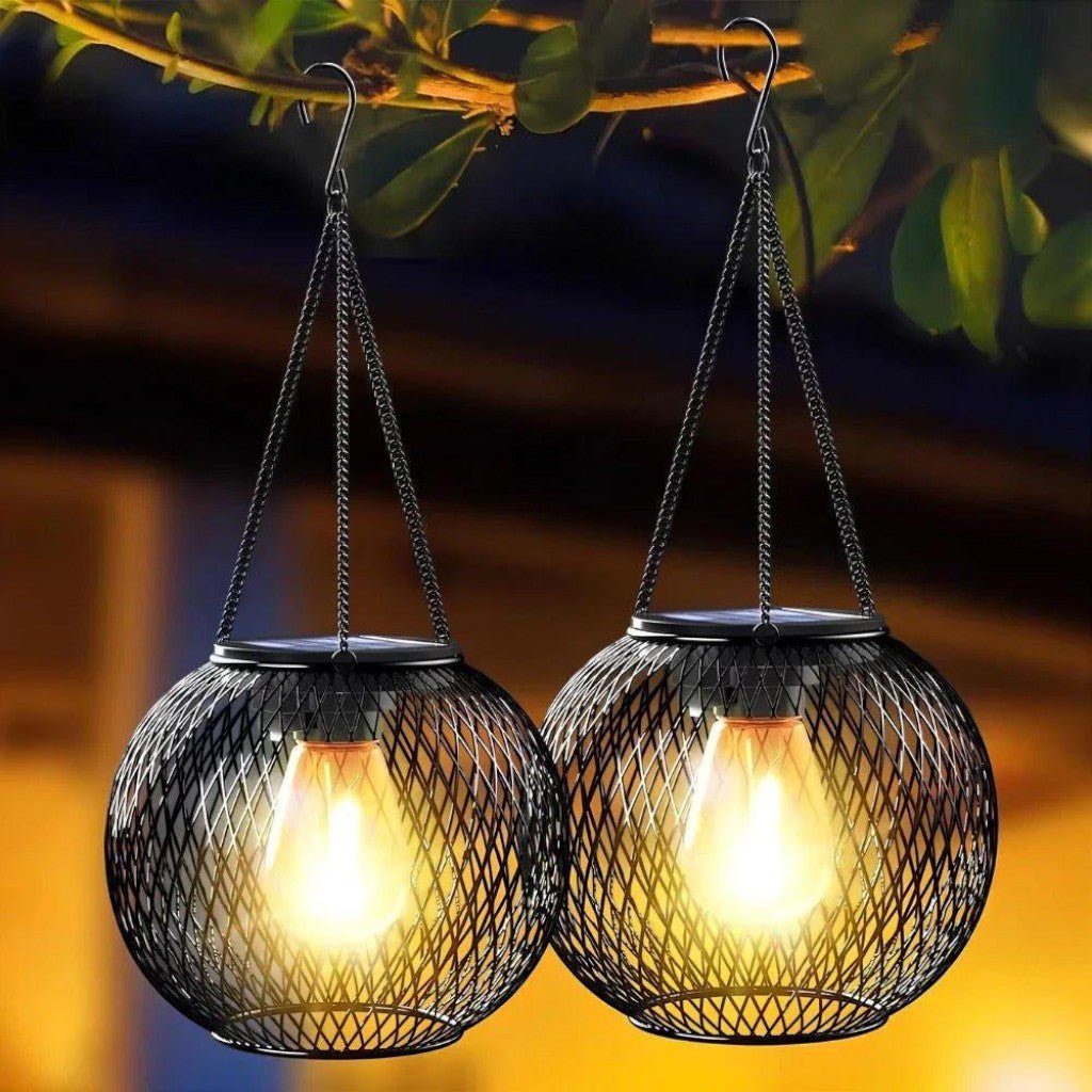Solar Hanging Lantern Outdoor IP65 Waterproof Auto Sensor - Tegulane Global