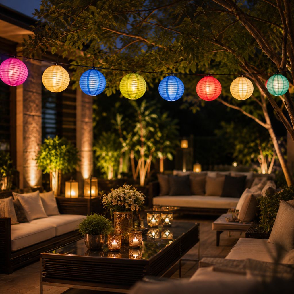 Solar Lantern String Lights IP65 Waterproof Outdoor Garden Patio Decor - Tegulane Global