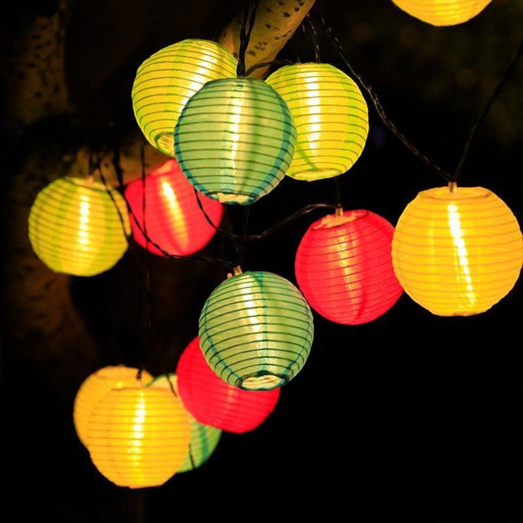 Solar Lantern String Lights IP65 Waterproof Outdoor Garden Patio Decor - Tegulane Global