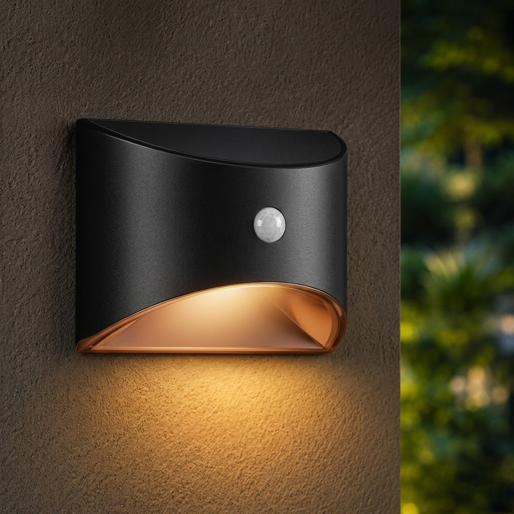 Solar Outdoor Garden Wall Light PIR Motion Sensor IP65 Waterproof Lamp - Tegulane Global