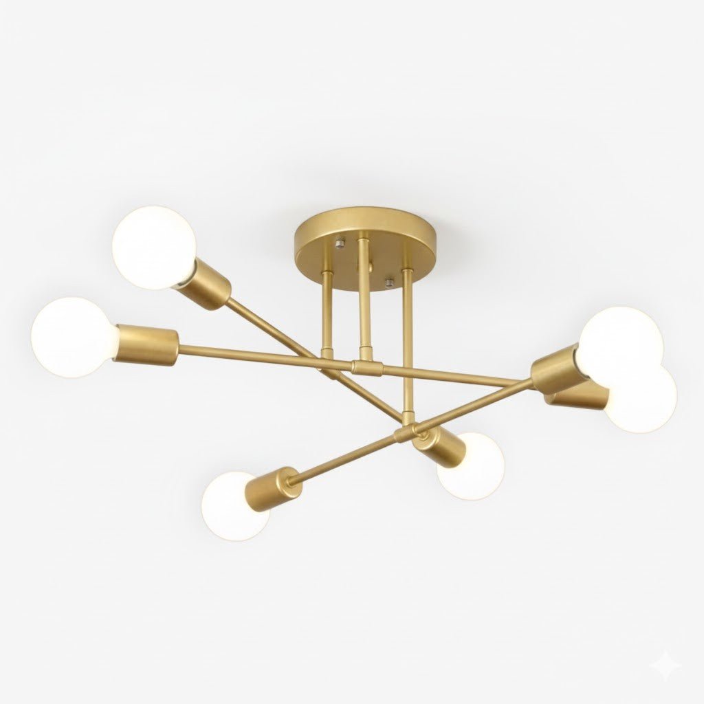 Sputnik Mid Century LED Ceiling Light - Tegulane Global