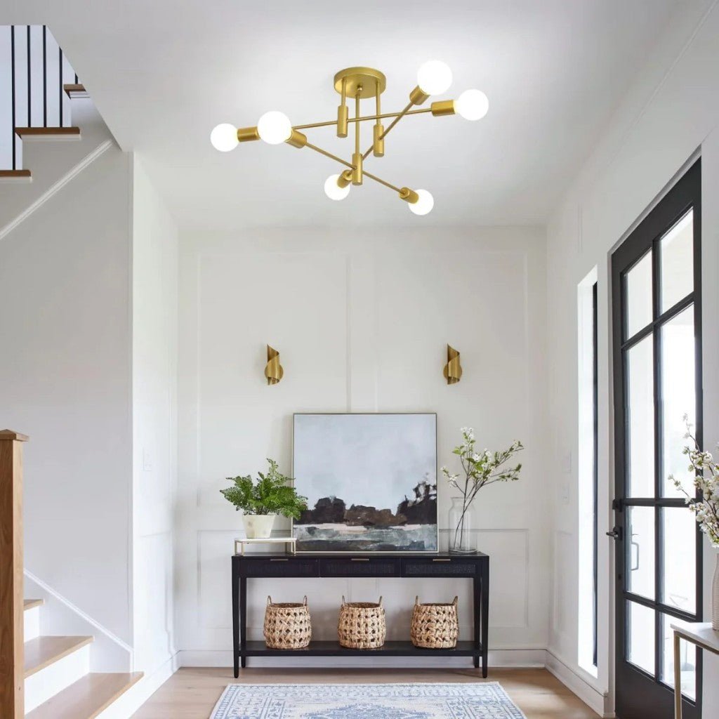 Sputnik Mid Century LED Ceiling Light - Tegulane Global