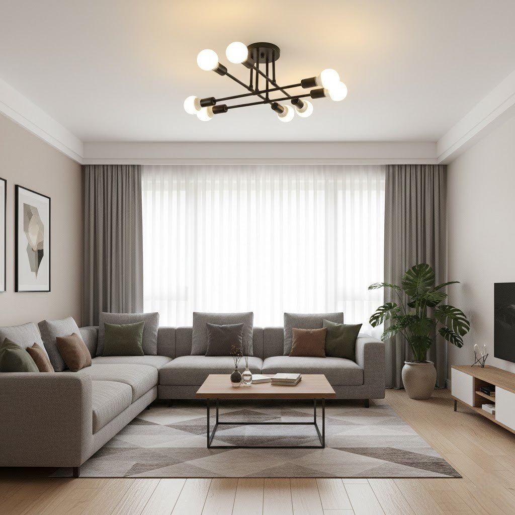 Sputnik Mid Century LED Ceiling Light - Tegulane Global