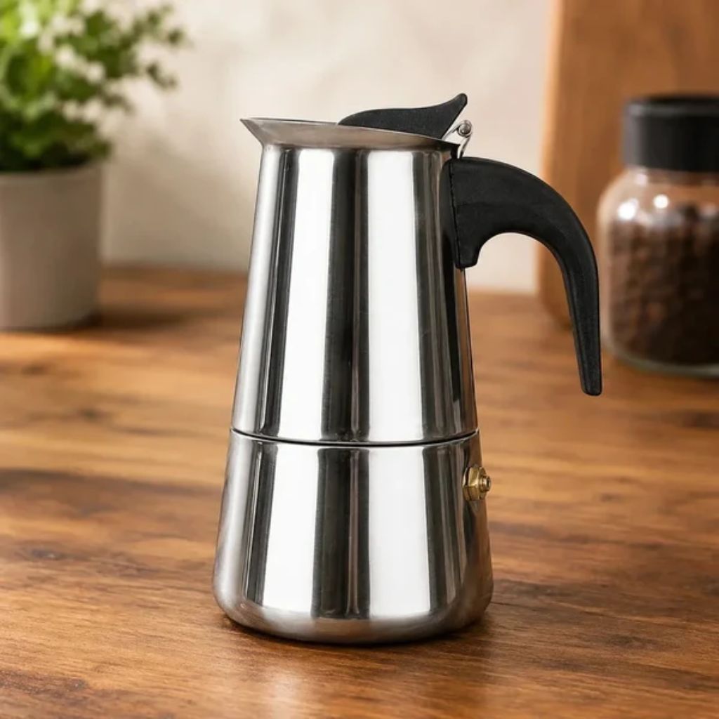 Stainless Steel Stovetop Italian Coffee Moka Pot - Tegulane Global