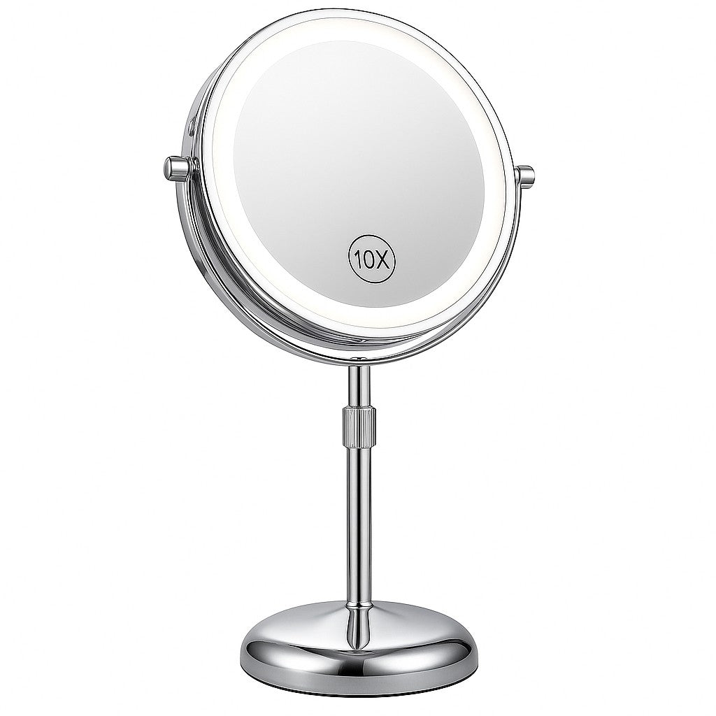 Standing LED Makeup Mirror for Bathroom - Tegulane Global