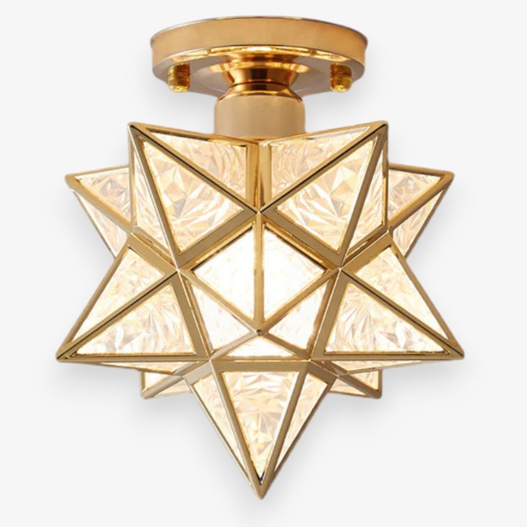 StarLight Star-Shaped Semi Flush Mount Ceiling Light - Tegulane Global