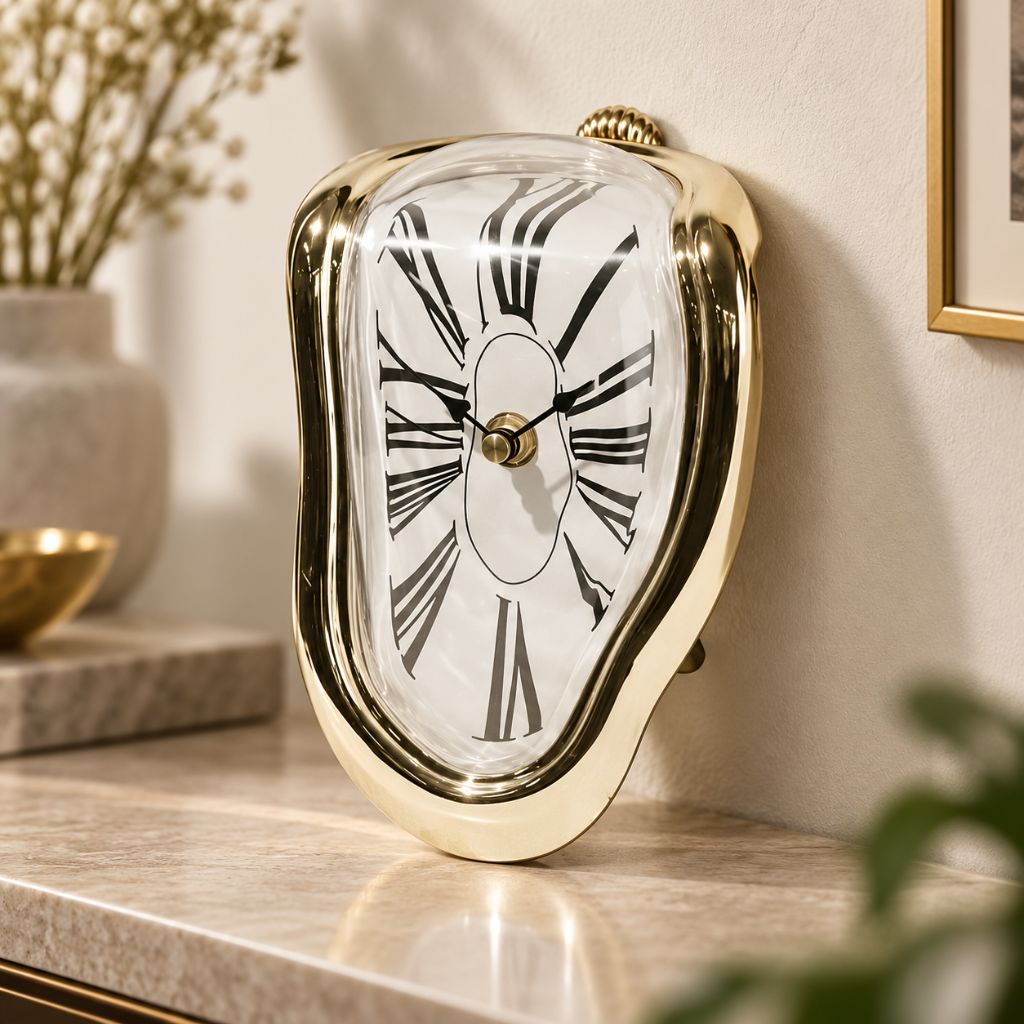 Surreal Melting Quartz Table Clock - Tegulane Global