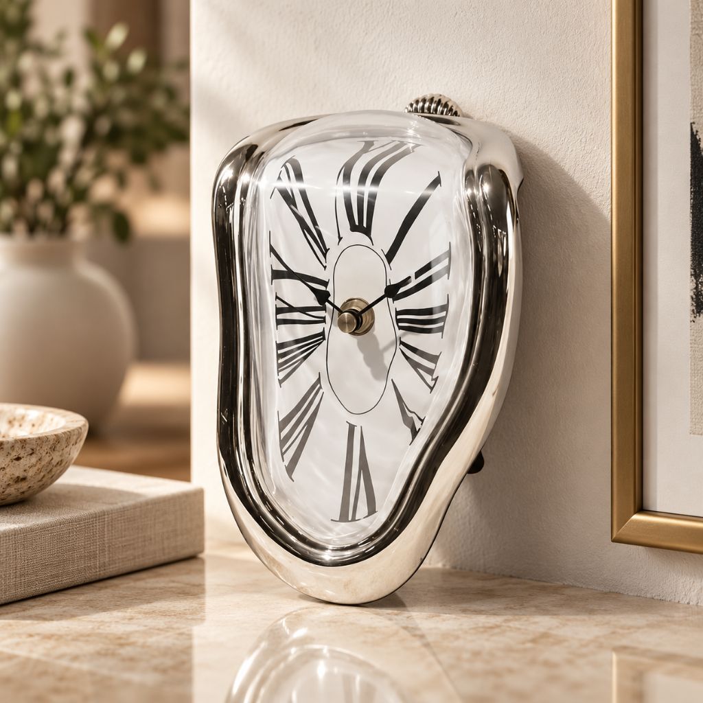 Surreal Melting Quartz Table Clock - Tegulane Global