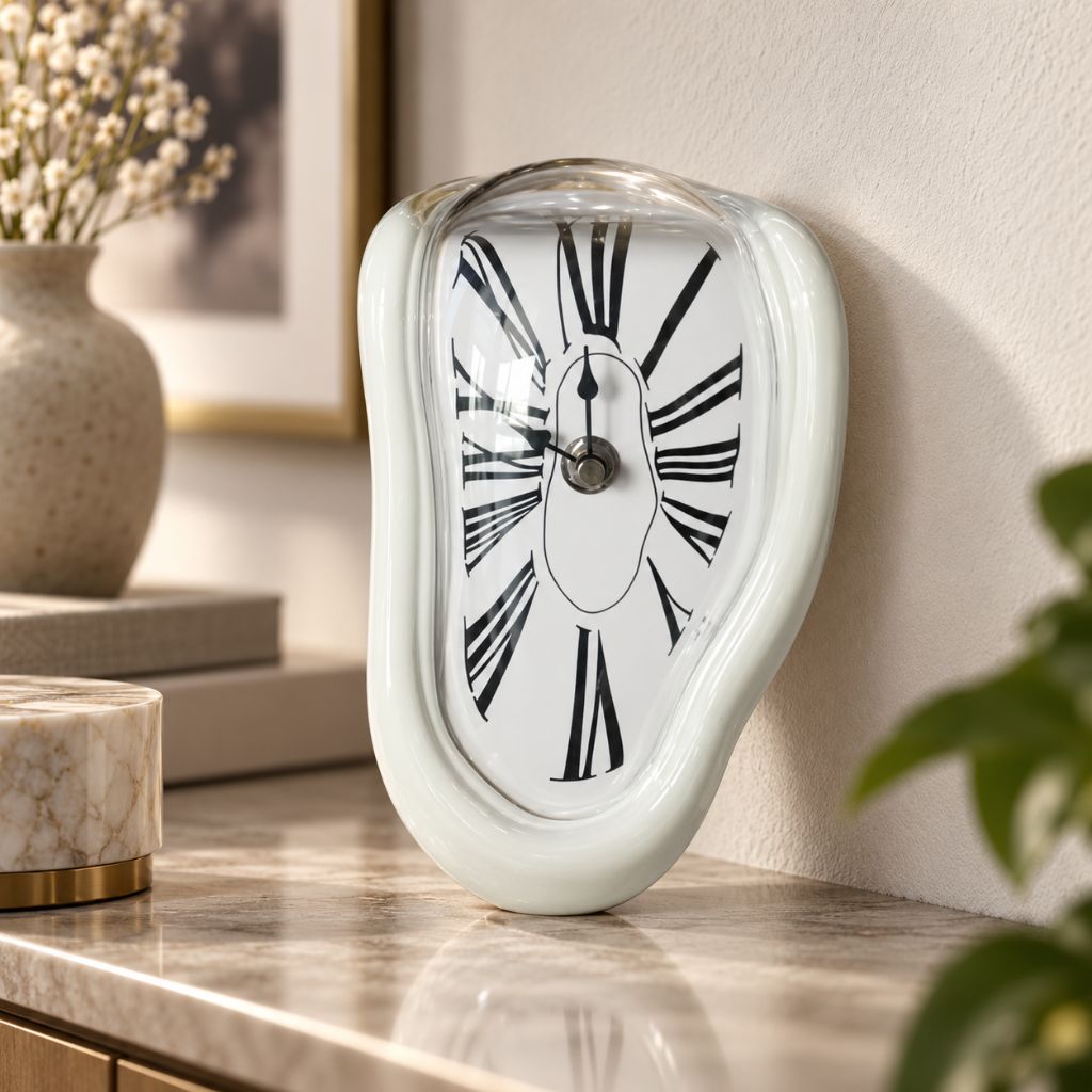 Surreal Melting Quartz Table Clock - Tegulane Global