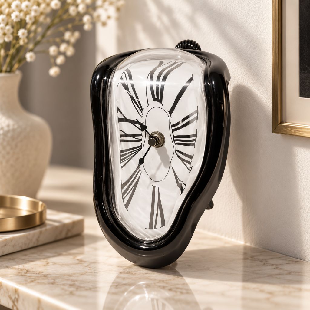 Surreal Melting Quartz Table Clock - Tegulane Global
