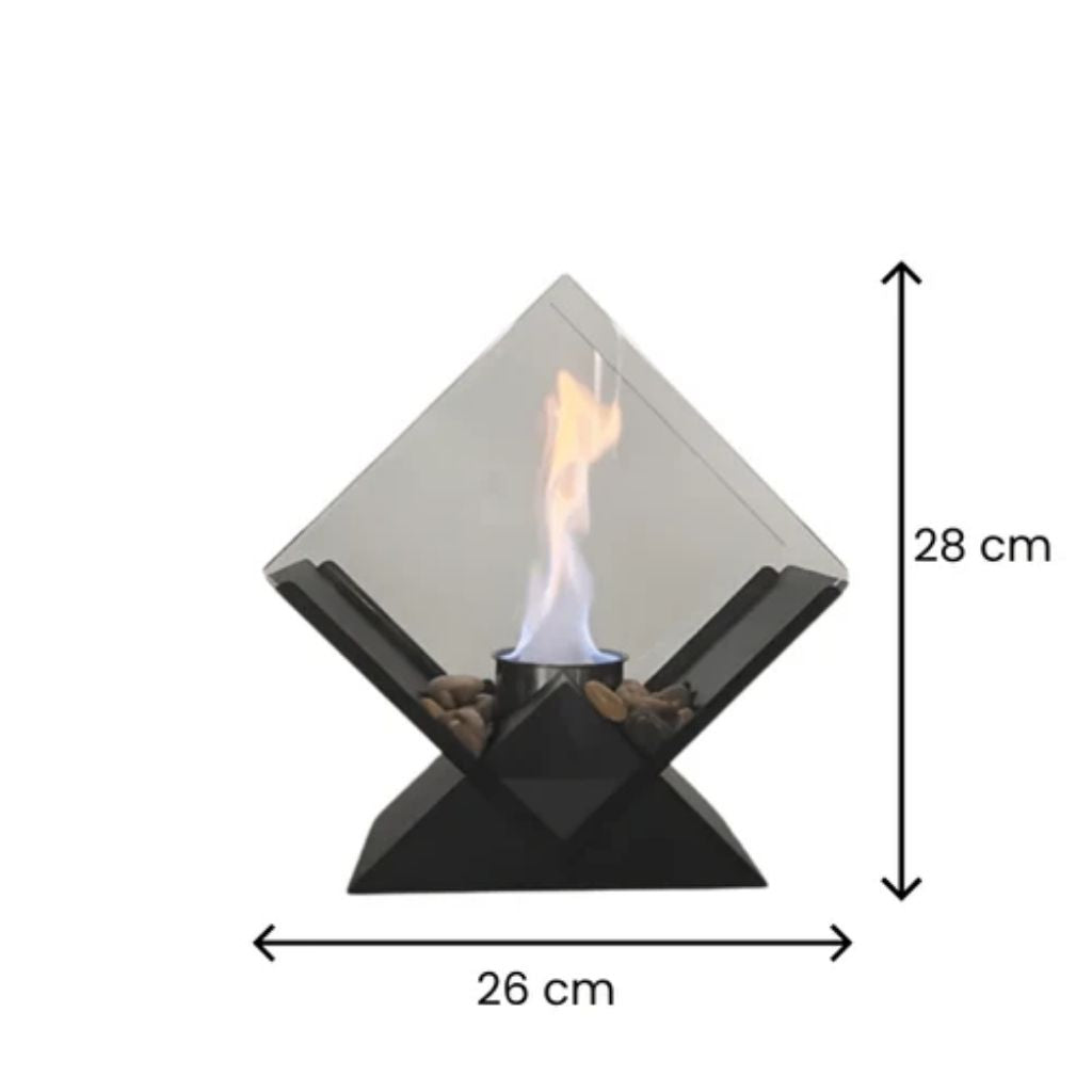 Tabletop Fire Pit Smoke-Free Nordic Glass - Tegulane Global