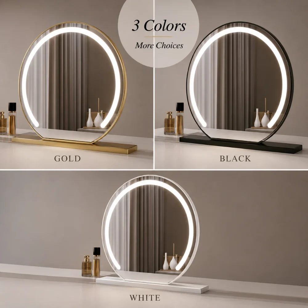 Vanity Makeup Mirror 15x Magnification Touch with LED Lights - Tegulane Global