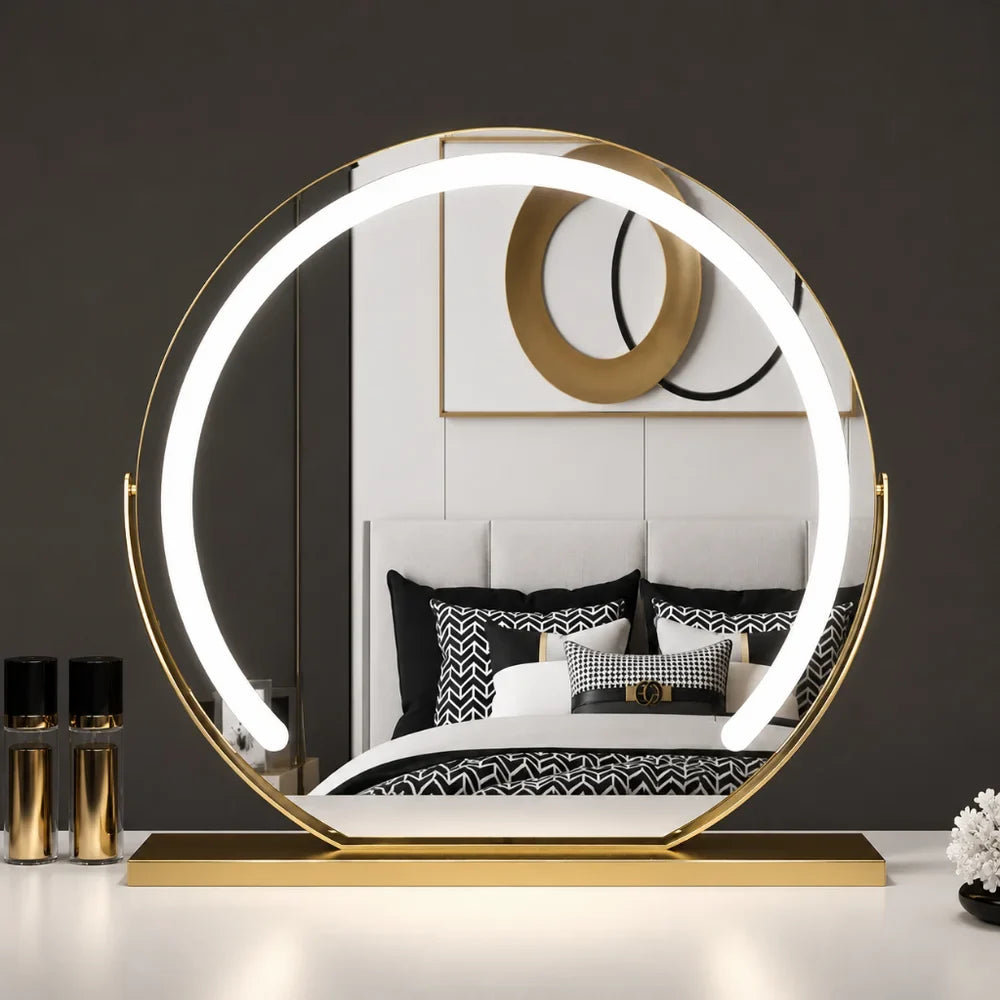 Vanity Makeup Mirror 15x Magnification Touch with LED Lights - Tegulane Global