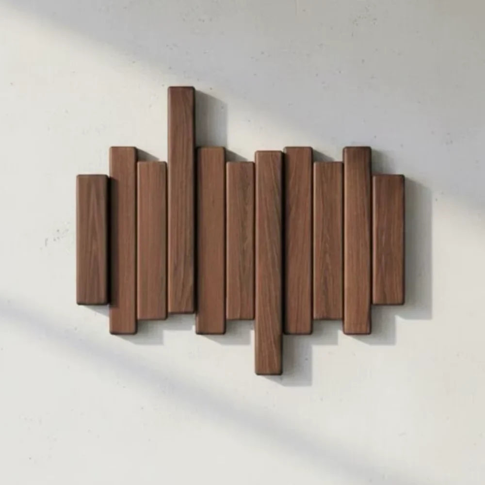 Wall-Mounted Coat Rack | Premium Wood Wall Hooks - Tegulane Global