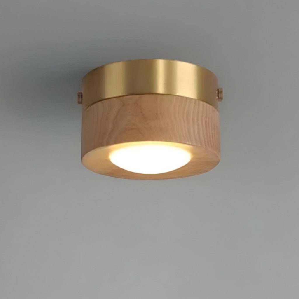 Walnut Wood LED Ceiling Spotlight - Tegulane Global