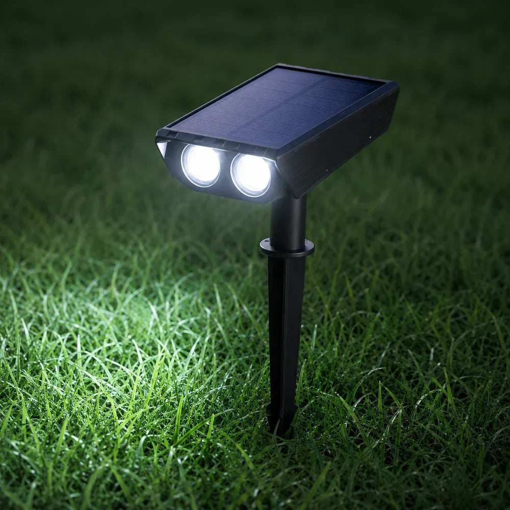 Waterproof LED Solar Spotlight Set - Multi-Zoom Landscape Lighting - Tegulane Global