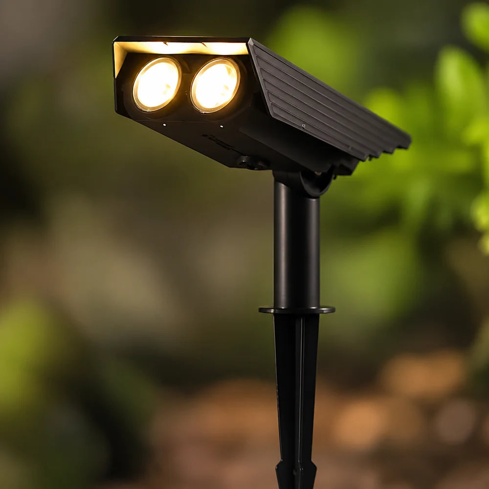 Waterproof LED Solar Spotlight Set - Multi-Zoom Landscape Lighting - Tegulane Global
