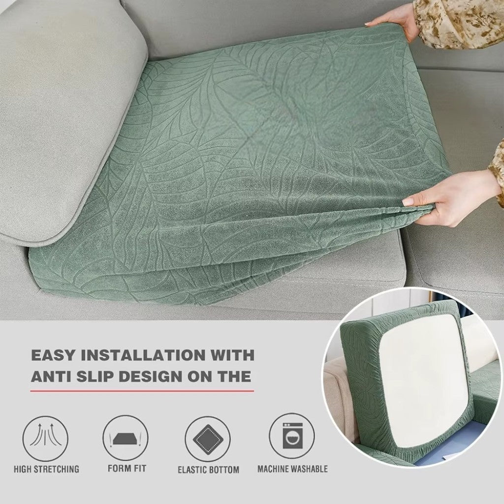 Waterproof Sofa Cushion Cover Stretch Chenille - Non-Slip Elastic Fit - Tegulane Global