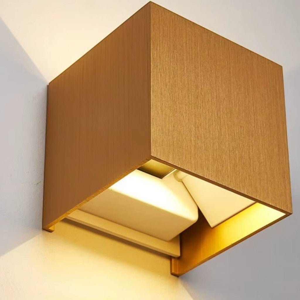 Weatherproof Cube Up Down Wall Light - Tegulane Global