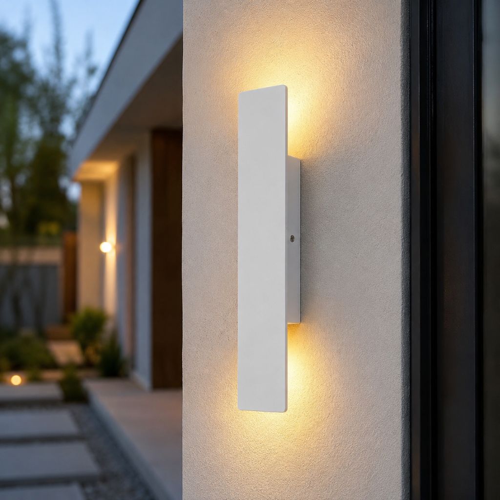 White Weatherproof LED Wall Lights - Outdoor Style and Durability - Tegulane Global