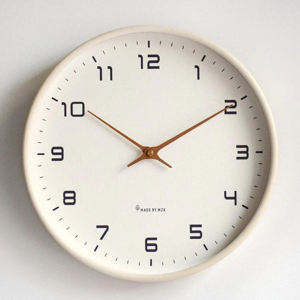 Wooden Wall Clock Scandinavian Minimalist Design - Tegulane Global