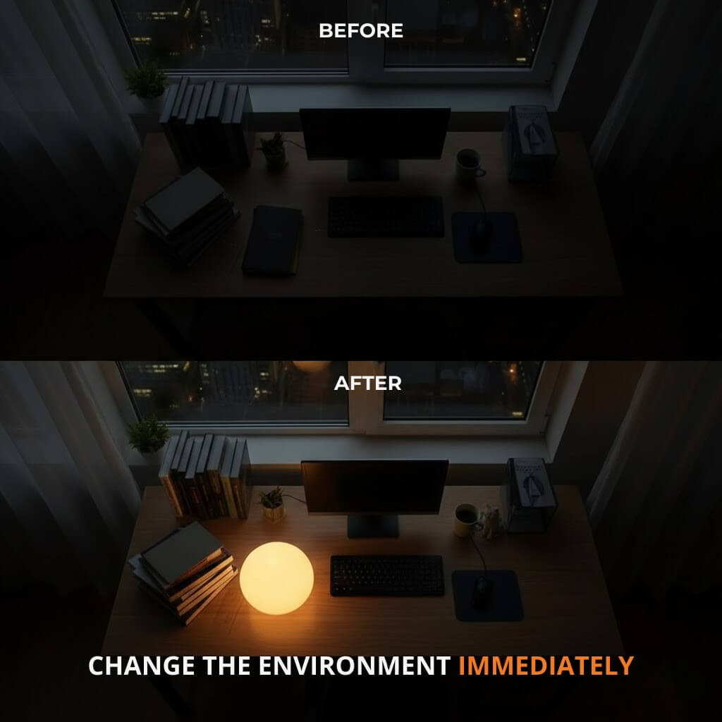Cordless LED Moon Table Lamp - Tegulane Global