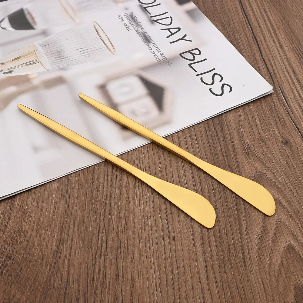 6Pcs Multifunctional Cheese Butter Knife Cheese Tools Knife Stainless Steel Household Breakfast Bread Jam Knife Kitchen Gadgets - Tegulane Global