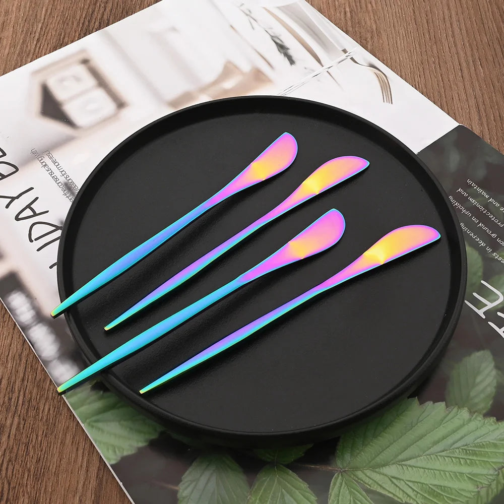 6Pcs Multifunctional Cheese Butter Knife Cheese Tools Knife Stainless Steel Household Breakfast Bread Jam Knife Kitchen Gadgets - Tegulane Global