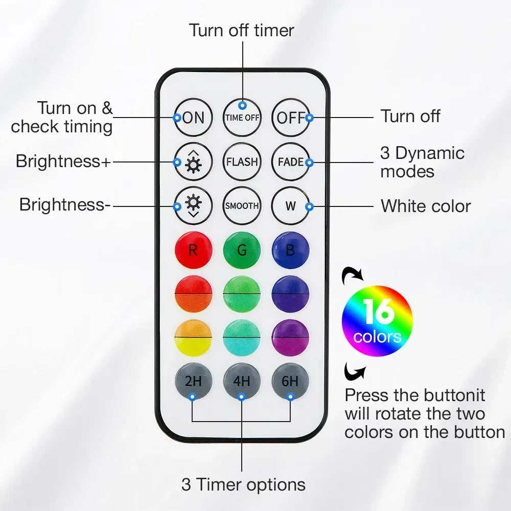 Updated Submersible 13LED Underwater Light with Remote Control Underwater Pool Light IP68 Bright Lamp RGB for Pond/Pool/Aquarium - Tegulane Global