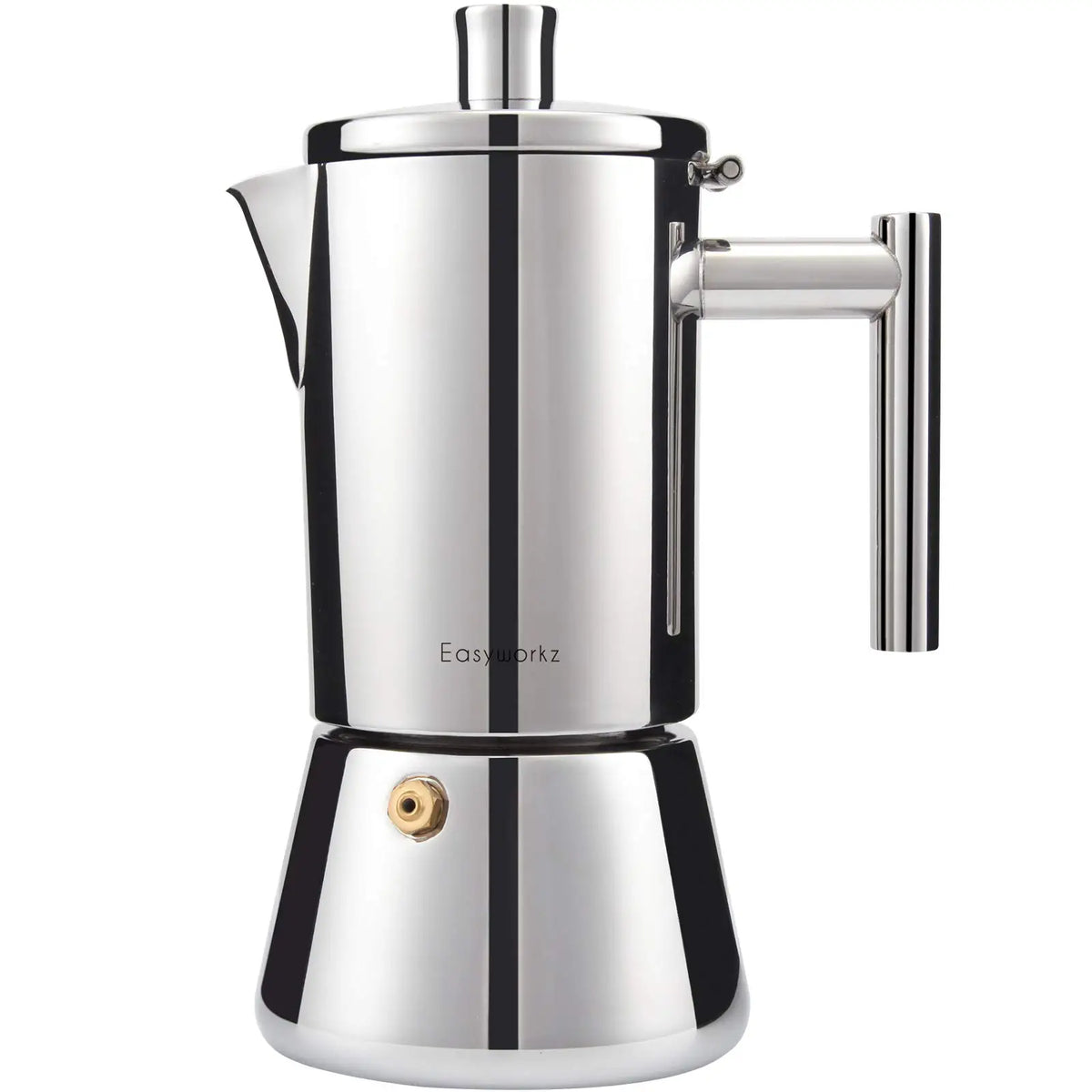 Easyworkz Diego Stovetop Espresso Maker Stainless Steel Italian Coffee Machine Maker Induction Moka Pot - Tegulane Global