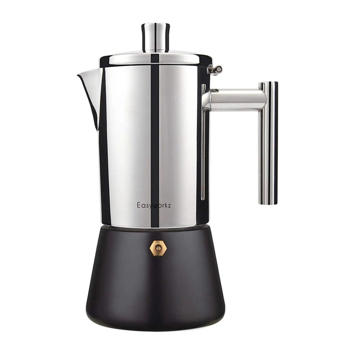 Easyworkz Diego Stovetop Espresso Maker Stainless Steel Italian Coffee Machine Maker Induction Moka Pot - Tegulane Global