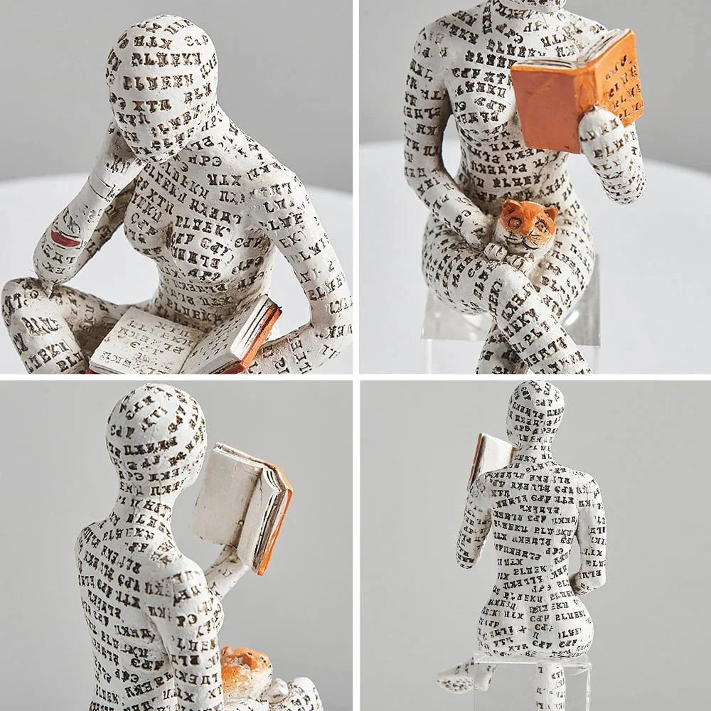 Abstract Resin Human Figure Sculpture