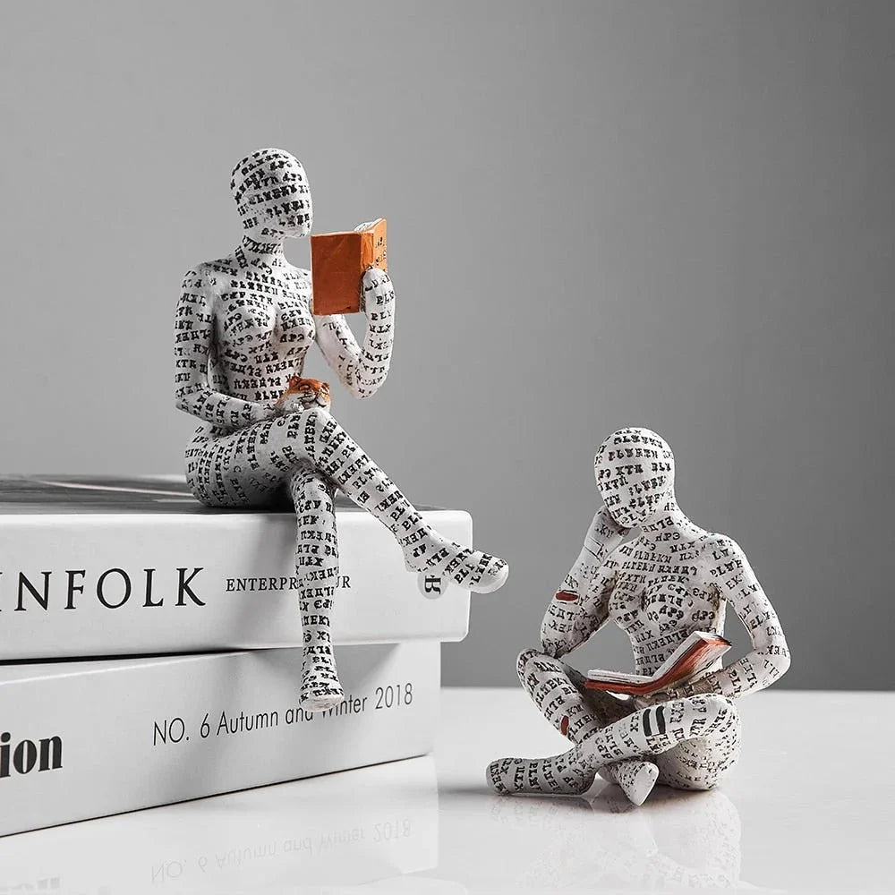 Abstract Resin Human Figure Sculpture