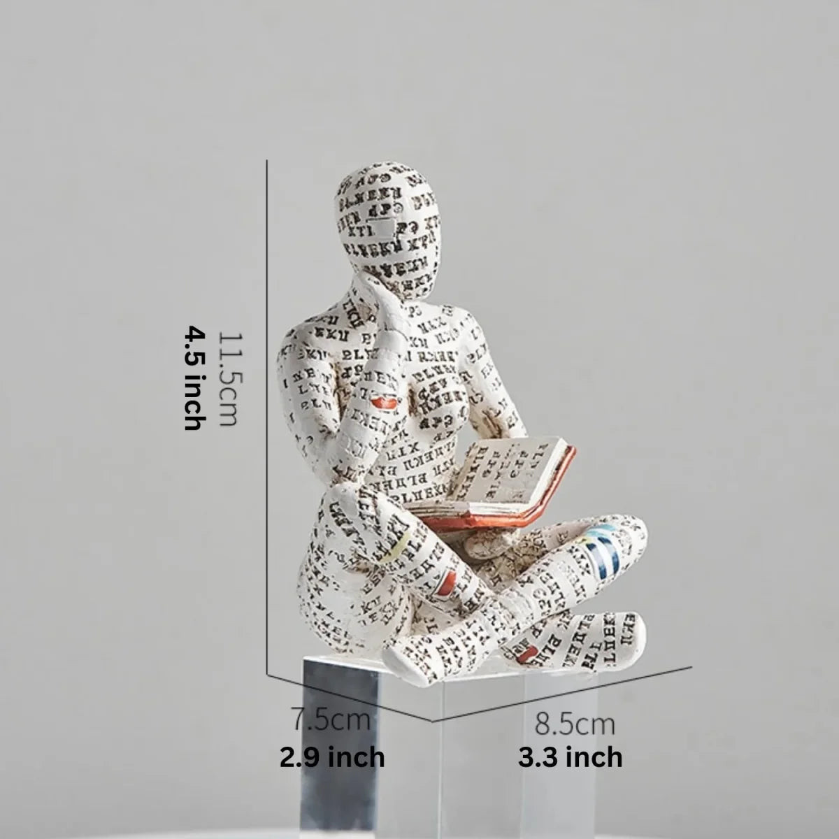 Abstract Resin Human Figure Sculpture