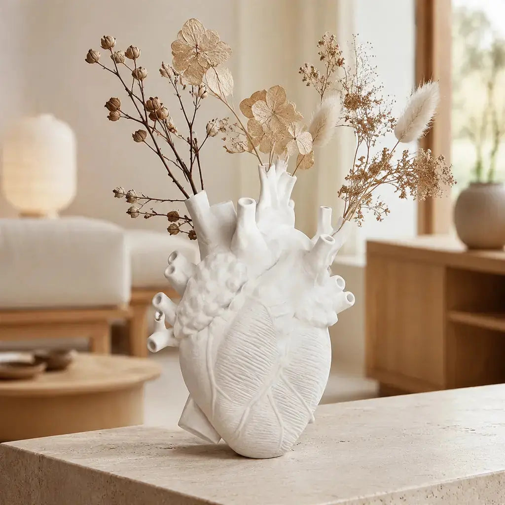 Anatomical Heart Resin Vase