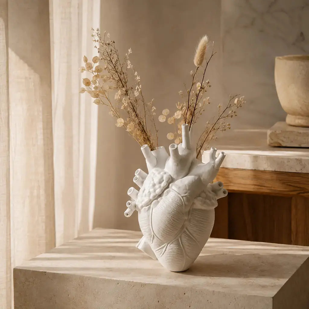 Anatomical Heart Resin Vase