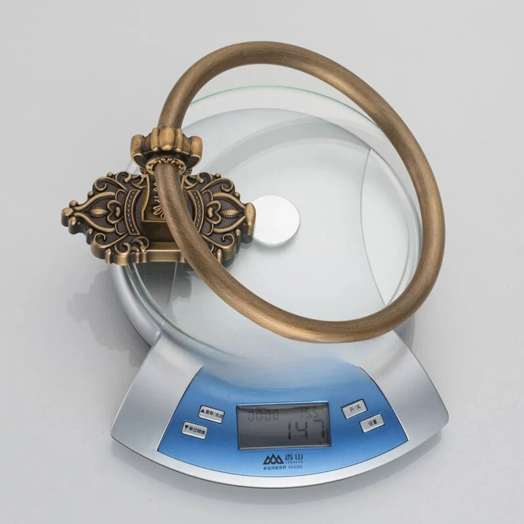 Antique Brass Hand Towel Ring for Bathroom - Tegulane Global