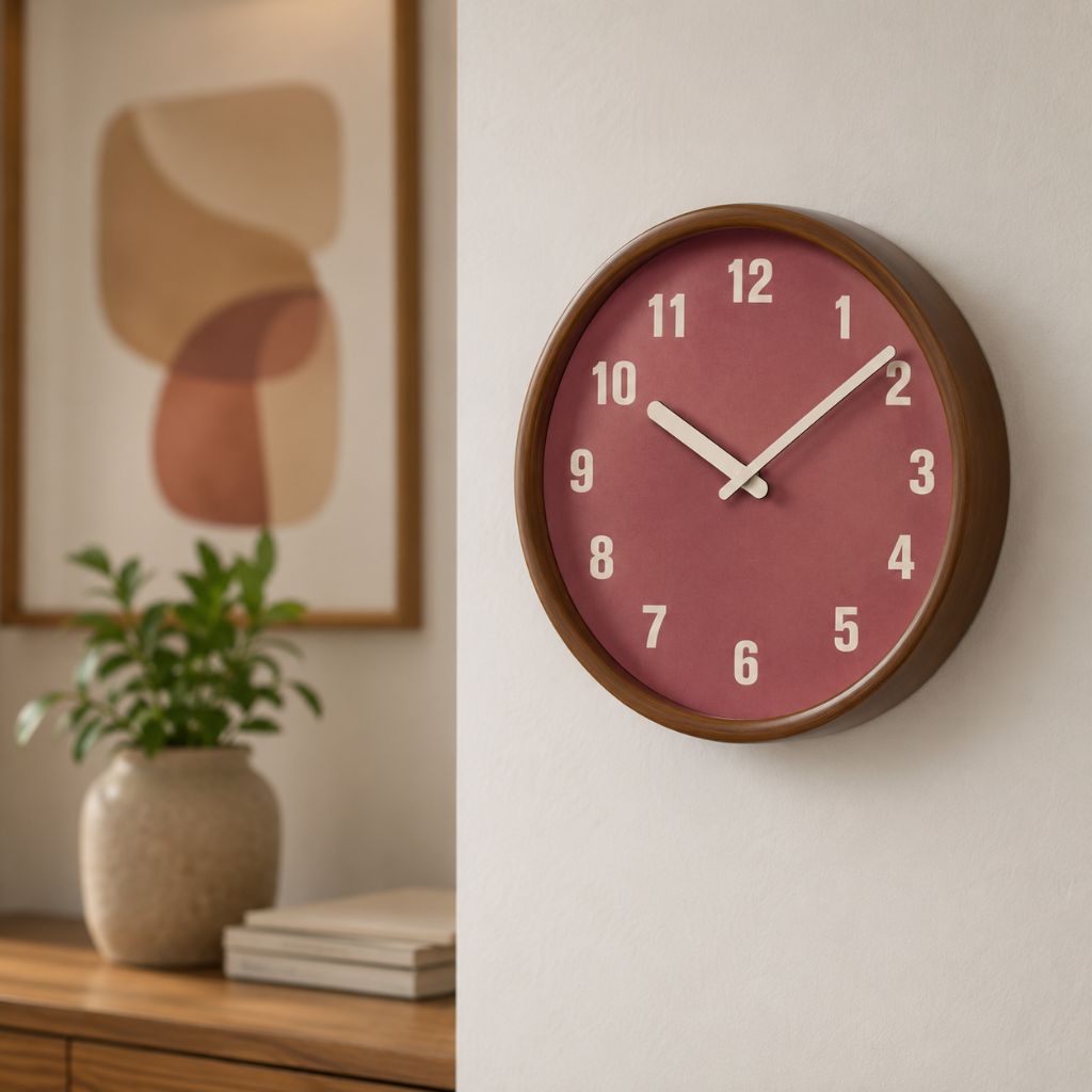 ArborFrame Solid Wood Silent Wall Clock - Tegulane Global
